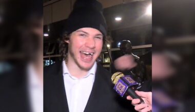 Toronto Maple Leafs rookie Nikita Grebenkin keeps crashing fan interviews