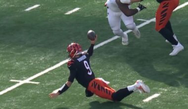 Joe Burrow threw a touchdown pass like this