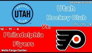 Utah Hockey Club vs Philadelphia Flyers | December 8, 2024 | All Goals