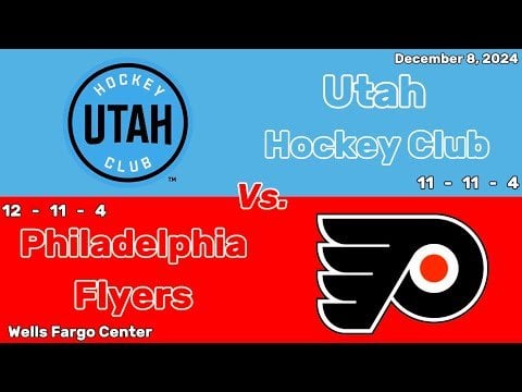 Utah Hockey Club vs Philadelphia Flyers | December 8, 2024 | All Goals