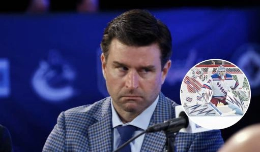 Igor Shesterkin and Chris Drury Igor Shesterkin and Chris Drury