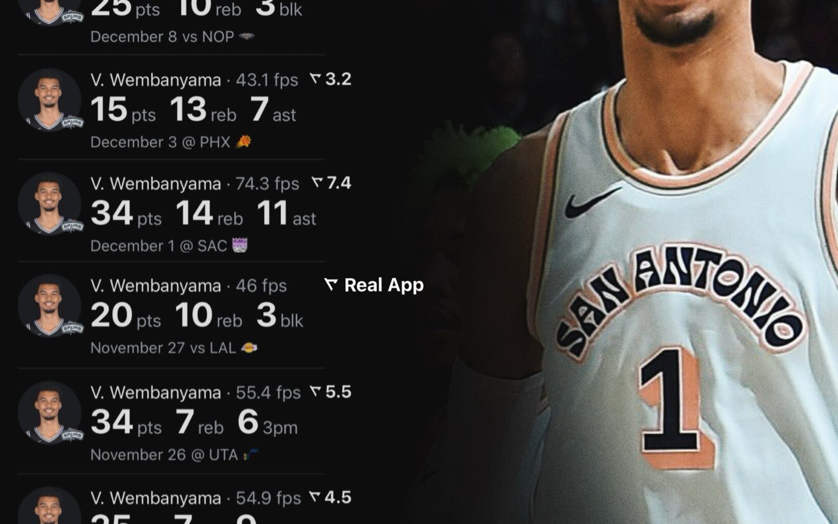 [NBACentral] Victor Wembanyama over his last 10 games: BEAST🔥