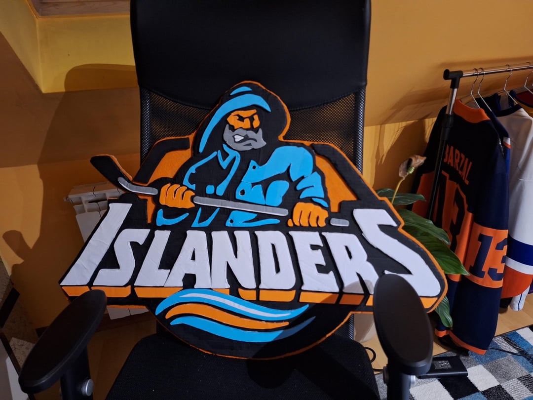 handmade islanders logos from cardboard what do you think?