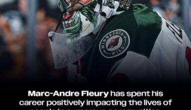 [NHL PR] Marc-Andre Fleury has not only made an impact on the ice during his 21-season career, but he has bettered the lives of the communities he’s been a part of, including in Minnesota.