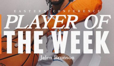 JALEN BRUNSON PLAYER OF THE WEEK‼️
