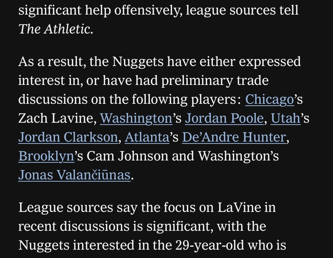 Hawks better not trade Hunter.