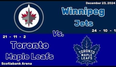 Winnipeg Jets vs Toronto Maple Leafs | December 23, 2024 | All Goals