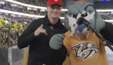 Josef Newgarden’s day with the Preds