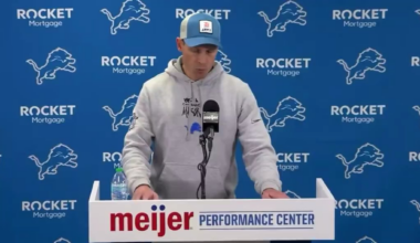 Ben Johnson discussing Caleb Williams and potential head coaching opportunities, before the Sunday game: