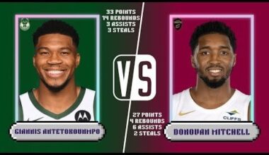 Donovan Mitchell vs Giannis Antetokounmpo | Highlights VS | 20.12.24