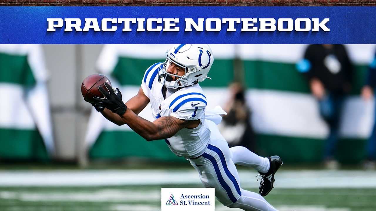 Ryan Kelly, Jaylon Carlies designated to return to practice; Josh Downs WILL return to practice today.