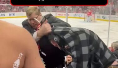 Highlights from the fight during last nights game