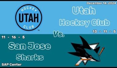 Utah Hockey Club vs San Jose Sharks | December 14, 2024 | All Goals