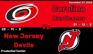 Carolina Hurricanes vs New Jersey Devils | December 27, 2024 | All Goals