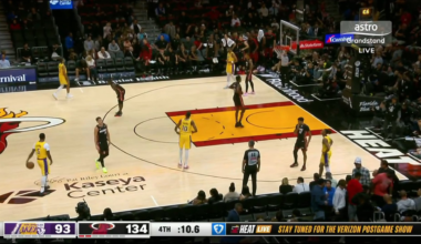 Bron showing some love to the guys