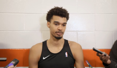 Wemby on not being boxed in: "The Spurs are helping me as much as they can... A lot of self-awareness is needed, a lot of humility I think to be able to rewatch those moments in games where you either struggled or you played bad....The lack of freedom would be a bullet in the foot, simple as that."