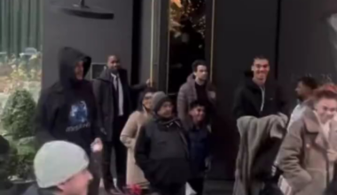 Hooded assailant caught on camera attacking Wemby with snow balls in NYC