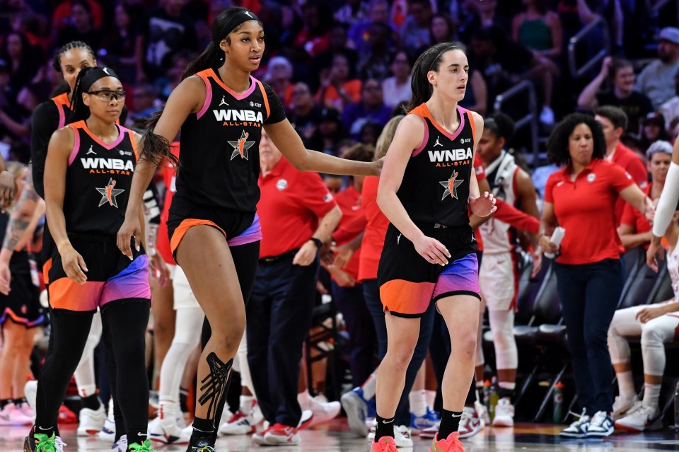 Angel Reese and Caitlin Clark