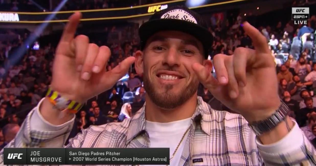 Joe Musgrove At Last Night’s UFC 310 PPV