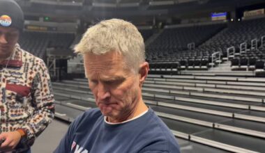 [Slater] Steve Kerr said Draymond Green should be considered “doubtful” to play in Denver tomorrow night. Warriors need to manage his calf issue.