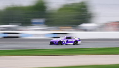 NASCAR Winston Cup driver Bill Elliott (9) leads Cale Yarborough (28) during the Daytona 500 at the Daytona International Speedway.