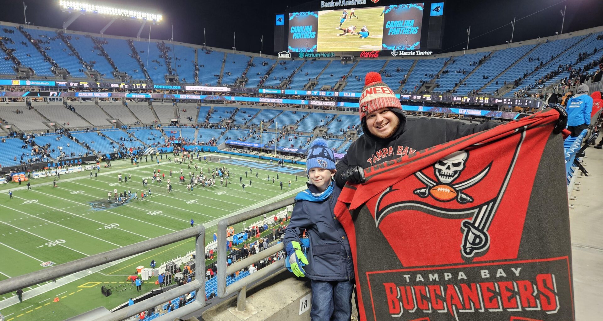 My sons first NFL game, very fun game!