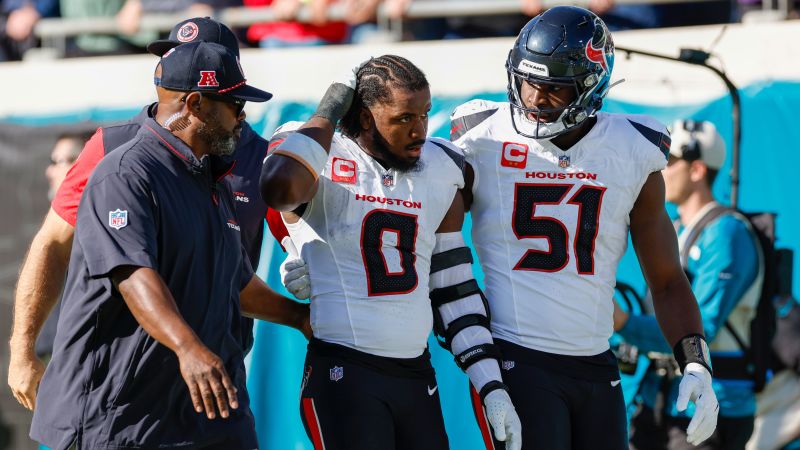Houston Texans head coach defends Azeez Al-Shaair as the NFL leans toward suspending the linebacker, source says