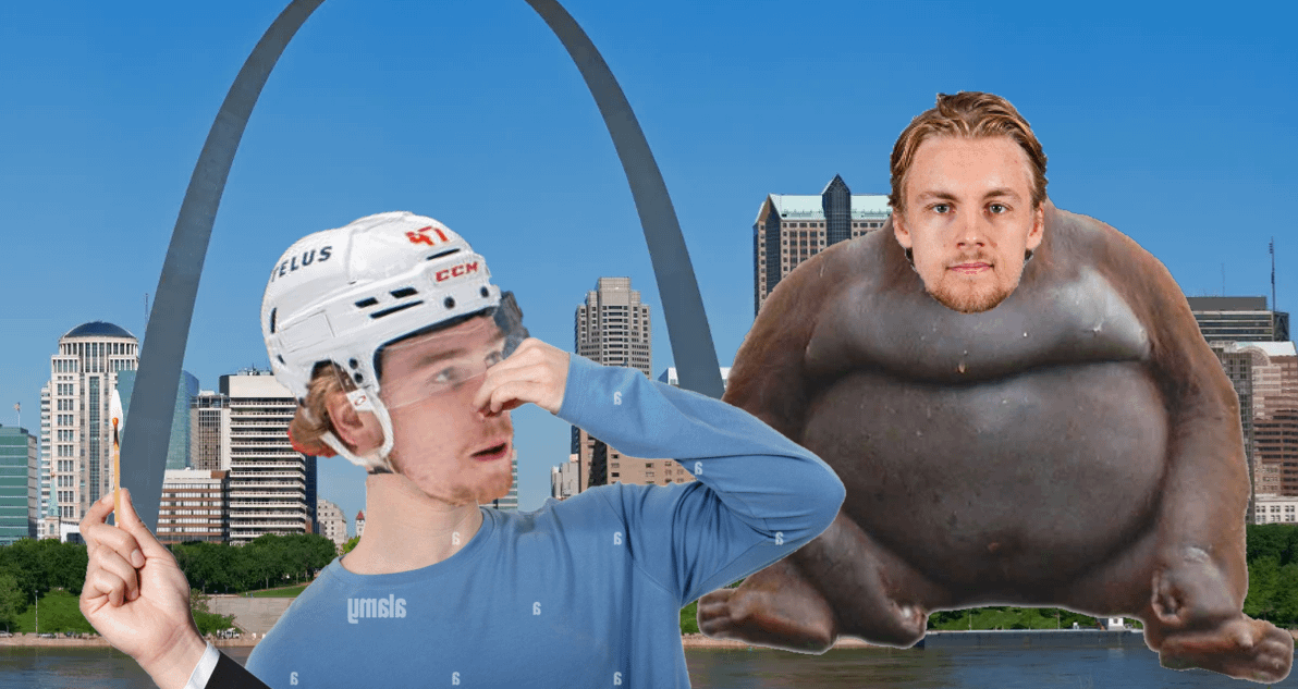 Uh oh, stinky!  Broberg let out a ST LOUIS FART and now Zary has to light a match!  Go flames!