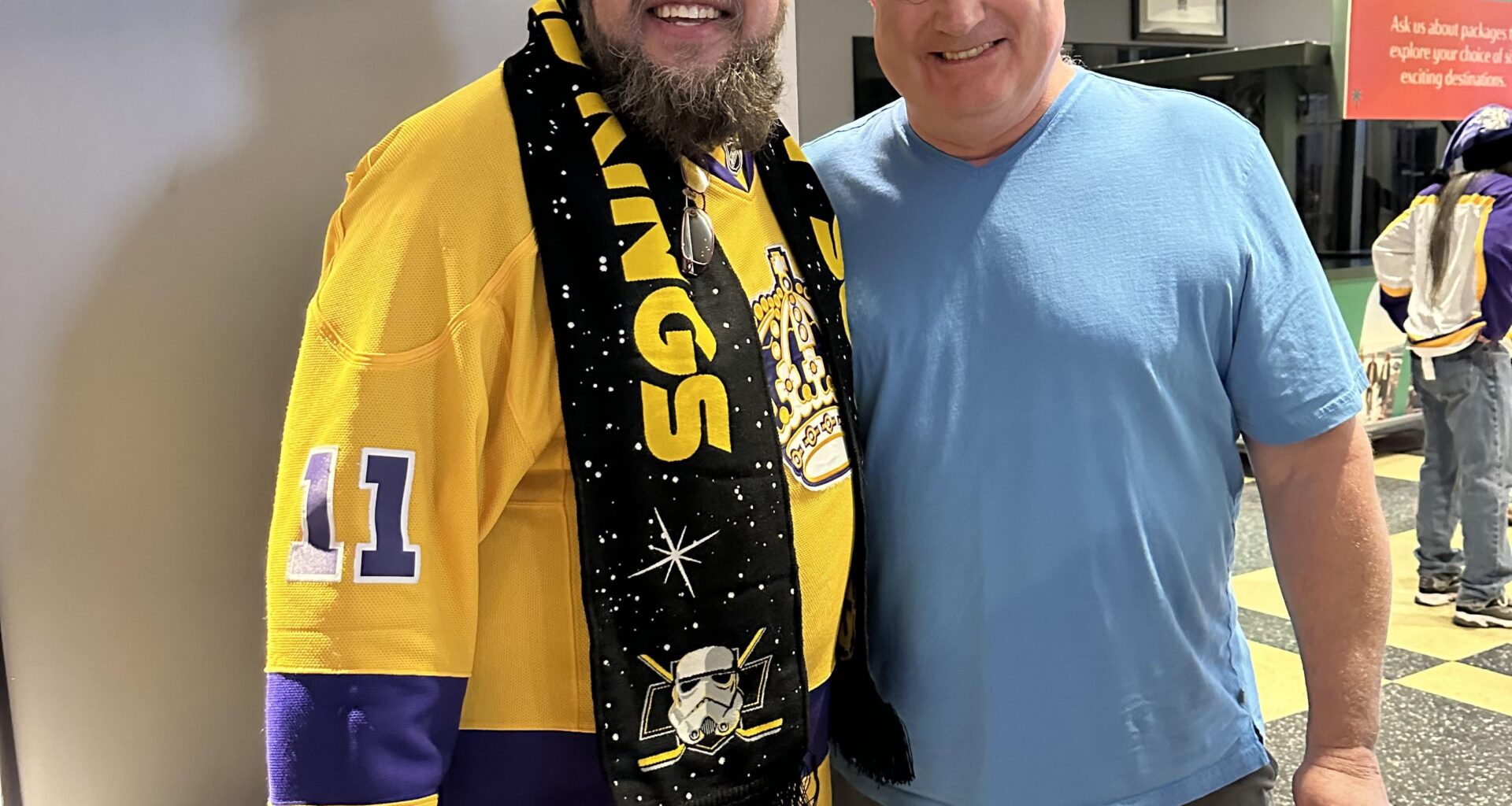 Marty McSorley was in attendance tonight and was graciously taking pictures and signing autographs in the concourse after the game