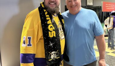 Marty McSorley was in attendance tonight and was graciously taking pictures and signing autographs in the concourse after the game