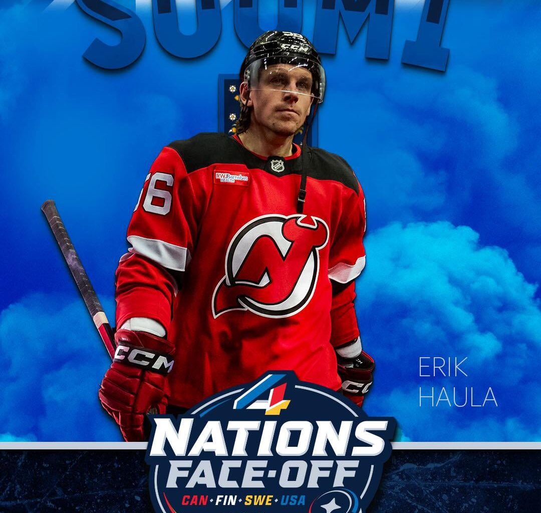 Erik Haula has been named to Team Finland for the 4 Nations Face-Off!