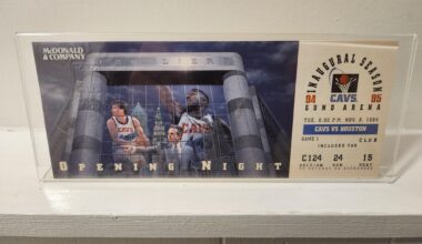 Found my ticket from the first game at Gund Arena