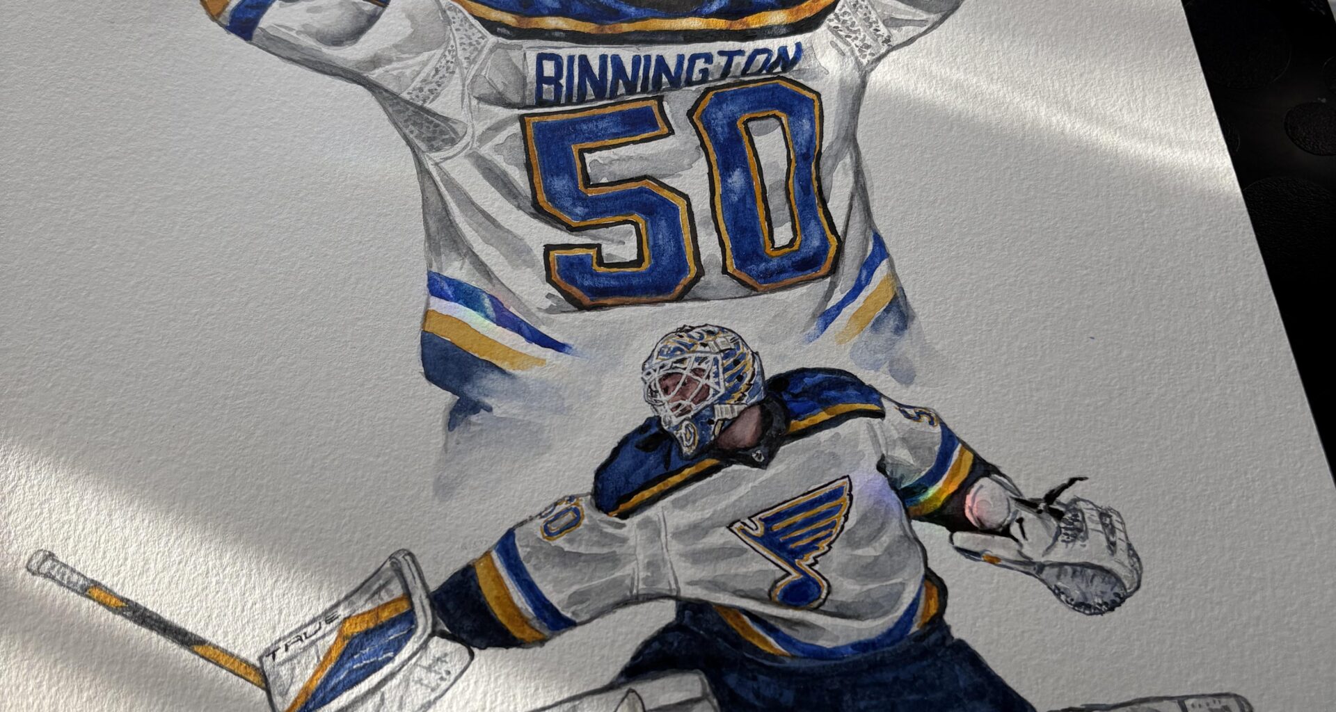 Painting of Binnington