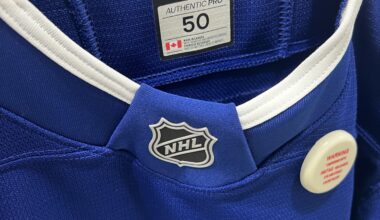 Lightning on Ice Jersey at Dick’s House Of Sport in Tampa — made in 🇨🇦