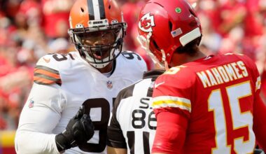 [Cleveland.com] What it would mean to Browns pass rusher Myles Garrett to get his 100th career sack against Patrick Mahomes