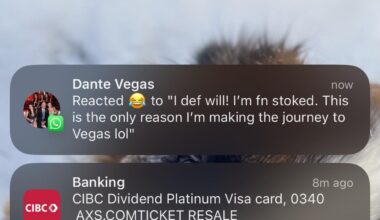 This ticket better be worth the $323 CAD!!