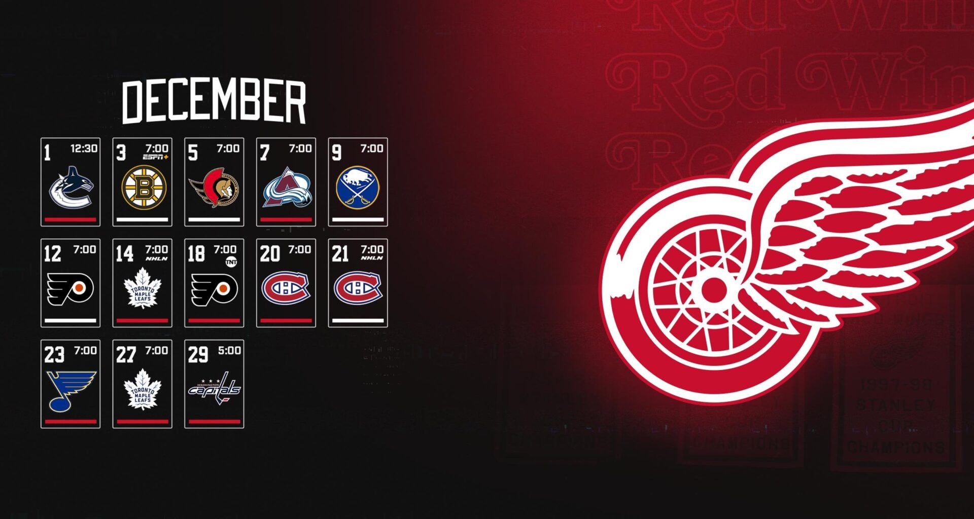 December Schedule Wallpaper // Desktop & Mobile