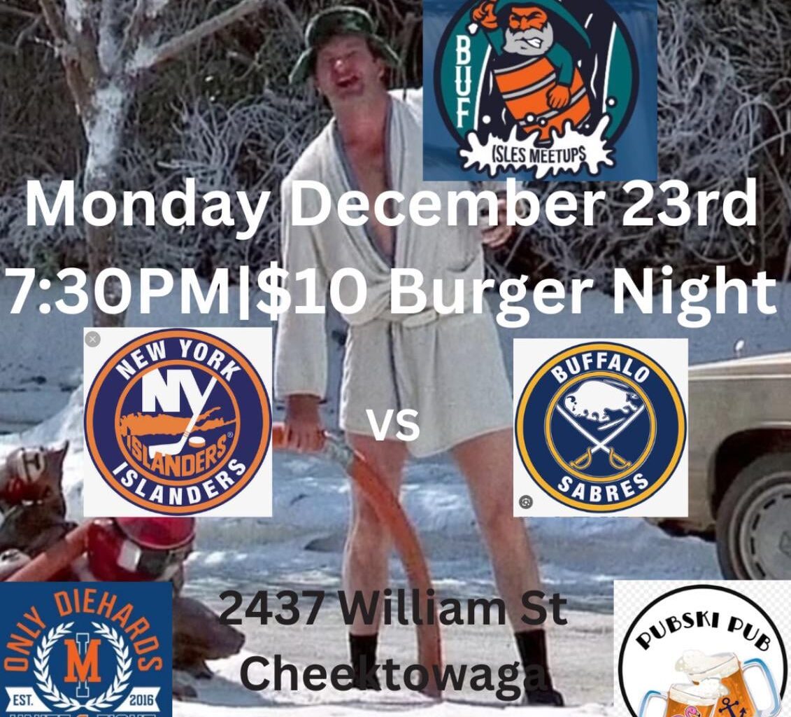 Join us for our next meetup at pubski pub in Cheektowaga, it is ten dollar burger night!