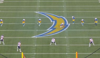 Chargers' Cameron Dicker nails successful fair catch free kick