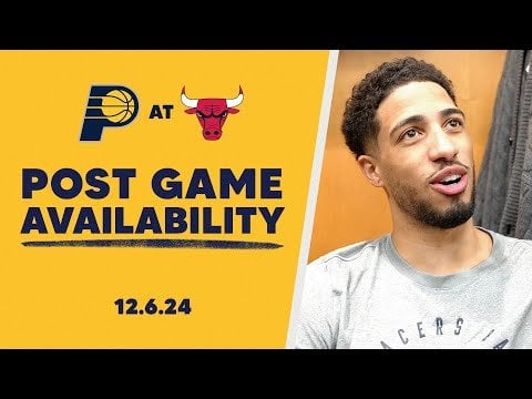 Post game interviews after winning a game of basketball.