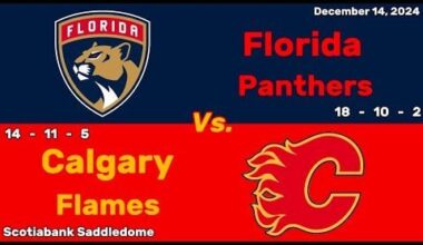 Florida Panthers vs Calgary Flames | December 14, 2024 | All Goals