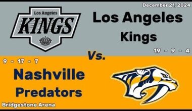 Los Angeles Kings vs Nashville Predators | December 21, 2024 | All Goals