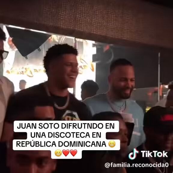 Juan Soto's reaction to "Soto Shuffle" being played in the club