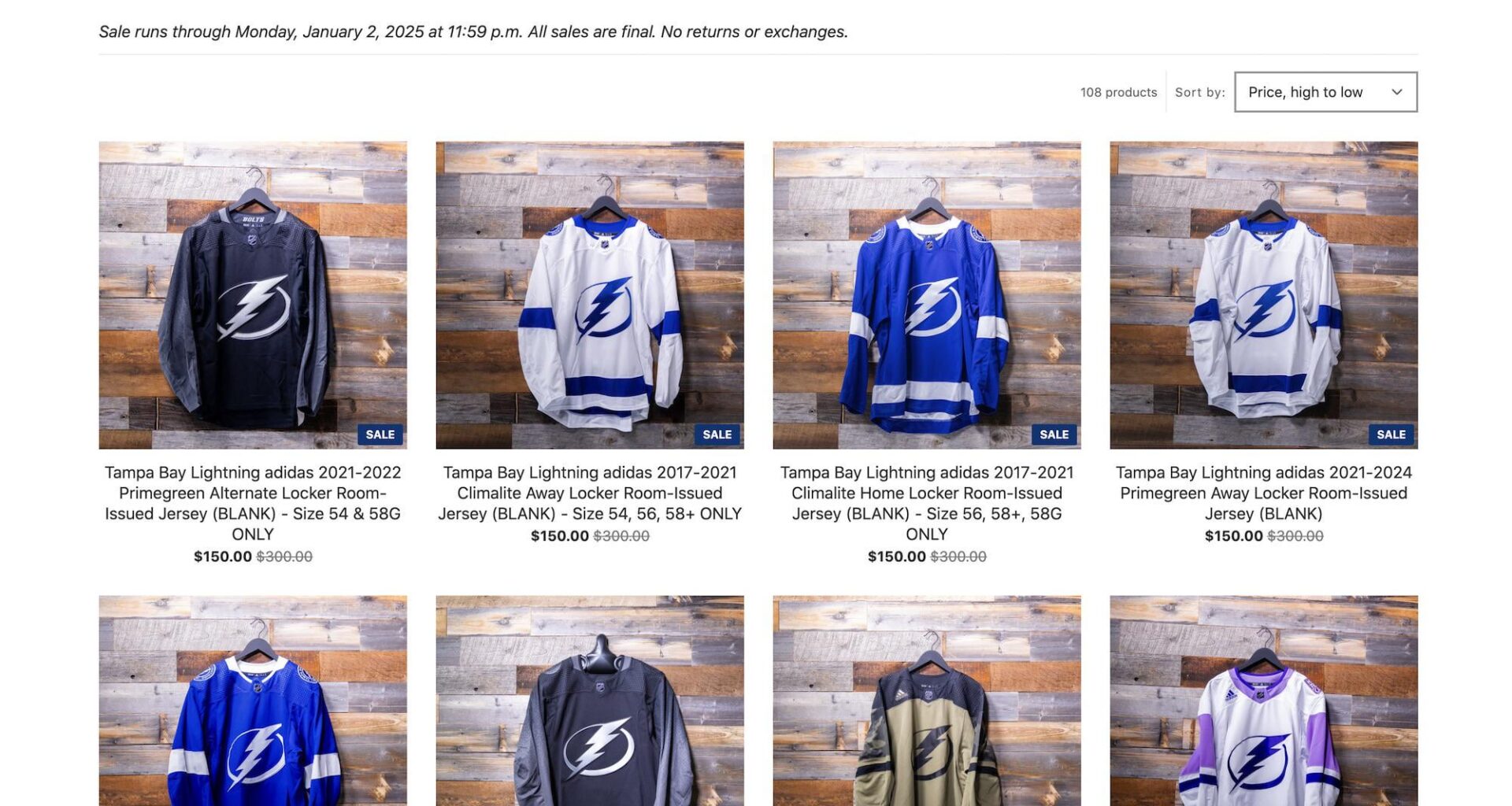 Tampa Bay Cyber Monday Flash sale. MIC $150 USD