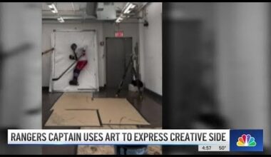 Rangers Jacob Trouba Throws Himself into Creating Art