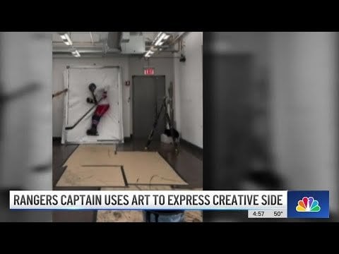 Rangers Jacob Trouba Throws Himself into Creating Art