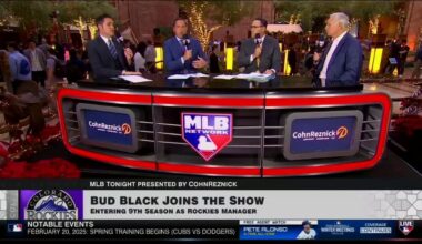 [MLB Network] "I think when you talk to our veteran players, the guys who have been around, they talk about [Ezequiel Tovar] as a guy that they look to as being a real cornerstone of our franchise." @Rockies manager Bud Black discusses the young shortstop's bright future.