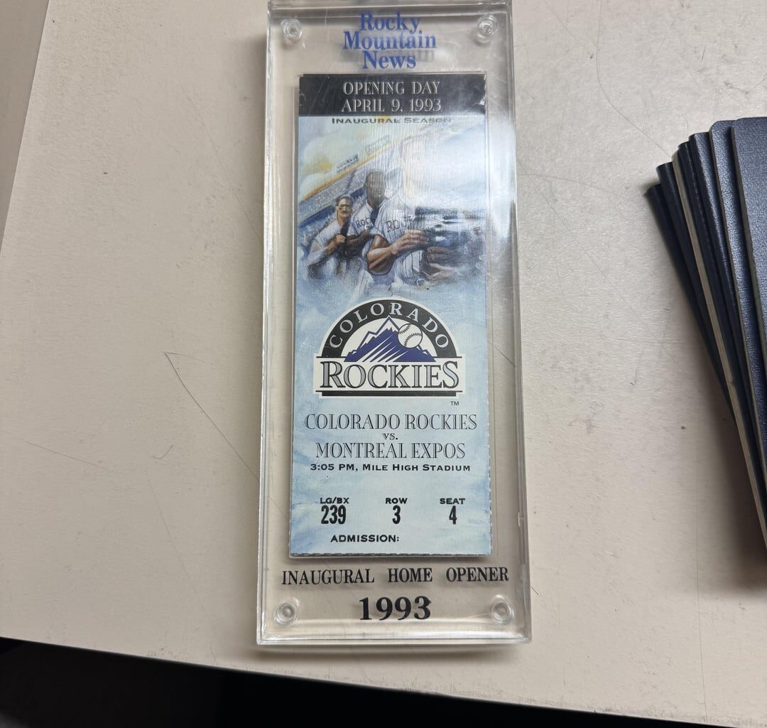 Old Rockies tix my dad saved