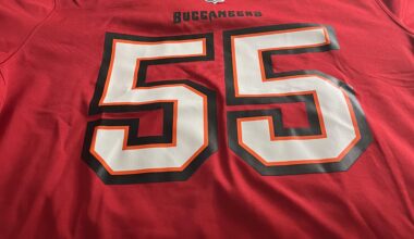 Happy Game Day!! I finally got my first Bucs jersey