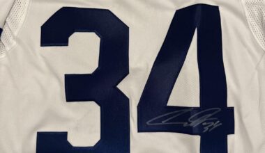 Won a signed Auston Matthews jersey